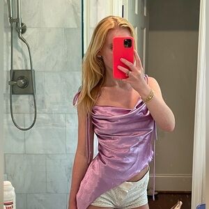 Purple Satin Tank top